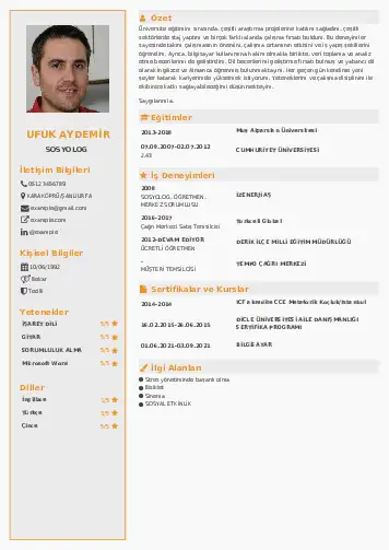 Sosyolog Cv Örnekleri cv indir